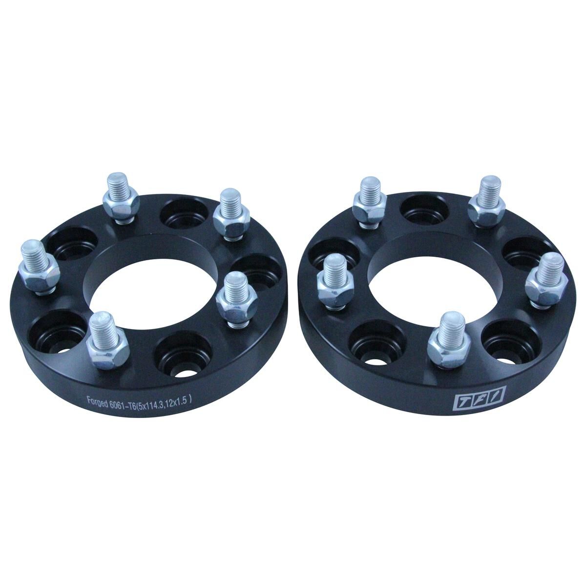 Wheel Spacer Kit 25mm Thick Size 5x114.3 12x1.5 Stud, , scaau_hi-res