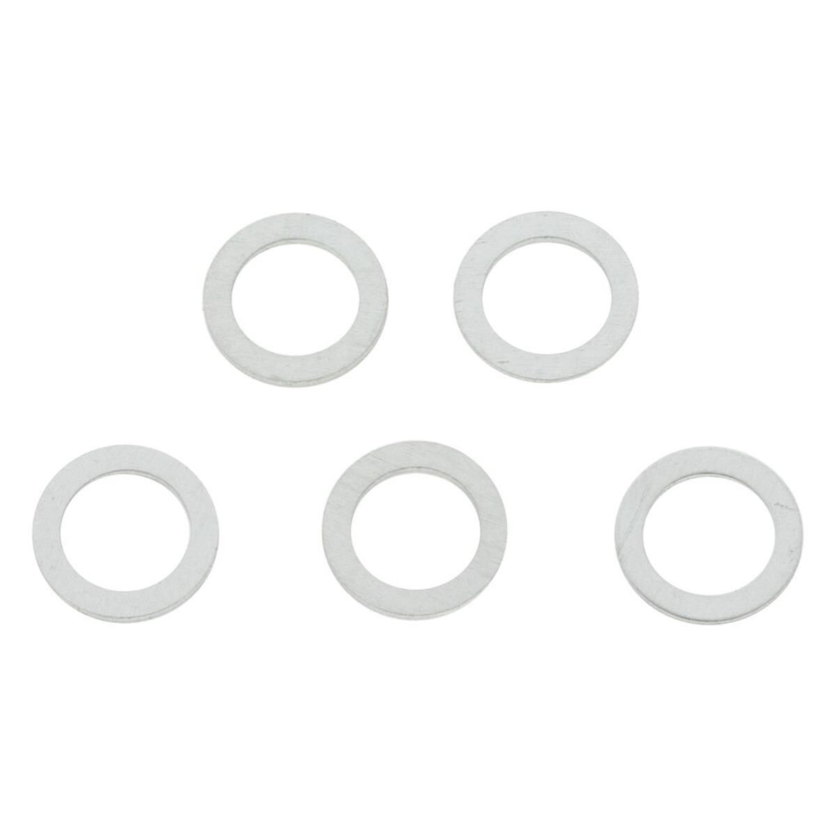 Pkt 5 SUMP PLUG WASHERS ALUMINIUM 12mm x 18mm x 1.5mm, , scaau_hi-res