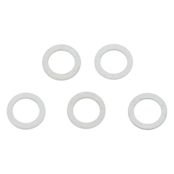 Pkt 5 SUMP PLUG WASHERS ALUMINIUM 12mm x 18mm x 1.5mm, , scaau_hi-res