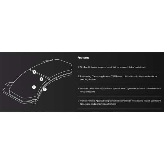 DBA XP PERFORMANCE BRAKE PADS Chrysler 300C SRT8, , scaau_hi-res