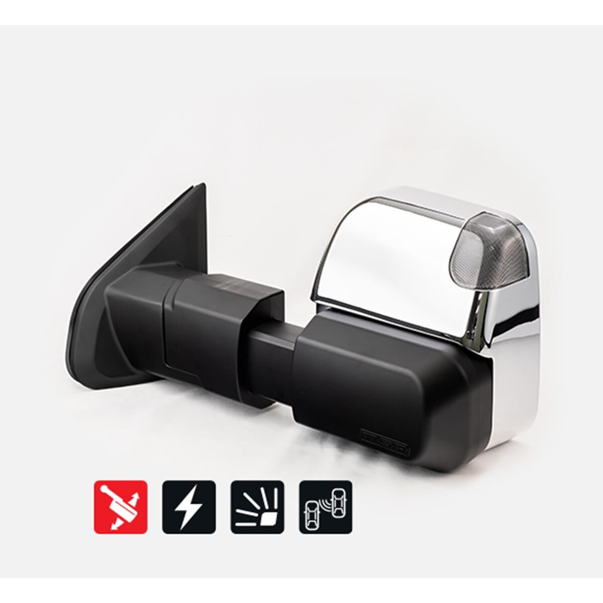 ISUZU DMAX SEPT 2020-CURRENT, CHROME, ELECTRIC, BSM, INDICATORS, POWERFOLD, , scaau_hi-res