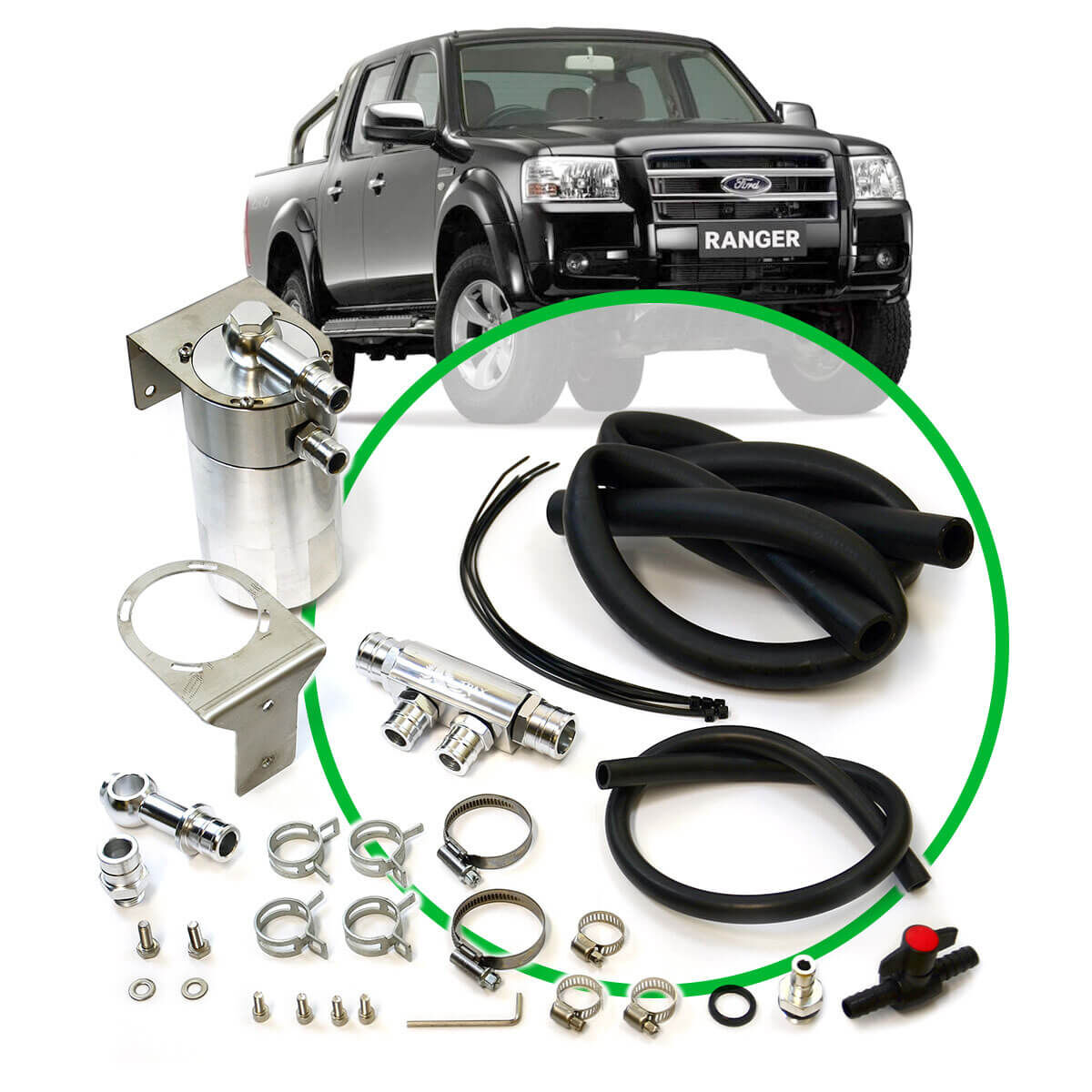 OIL CATCH TANK FULL KIT SUIT RANGER PJ/PK 3.0L 2006 - 2011, , scaau_hi-res
