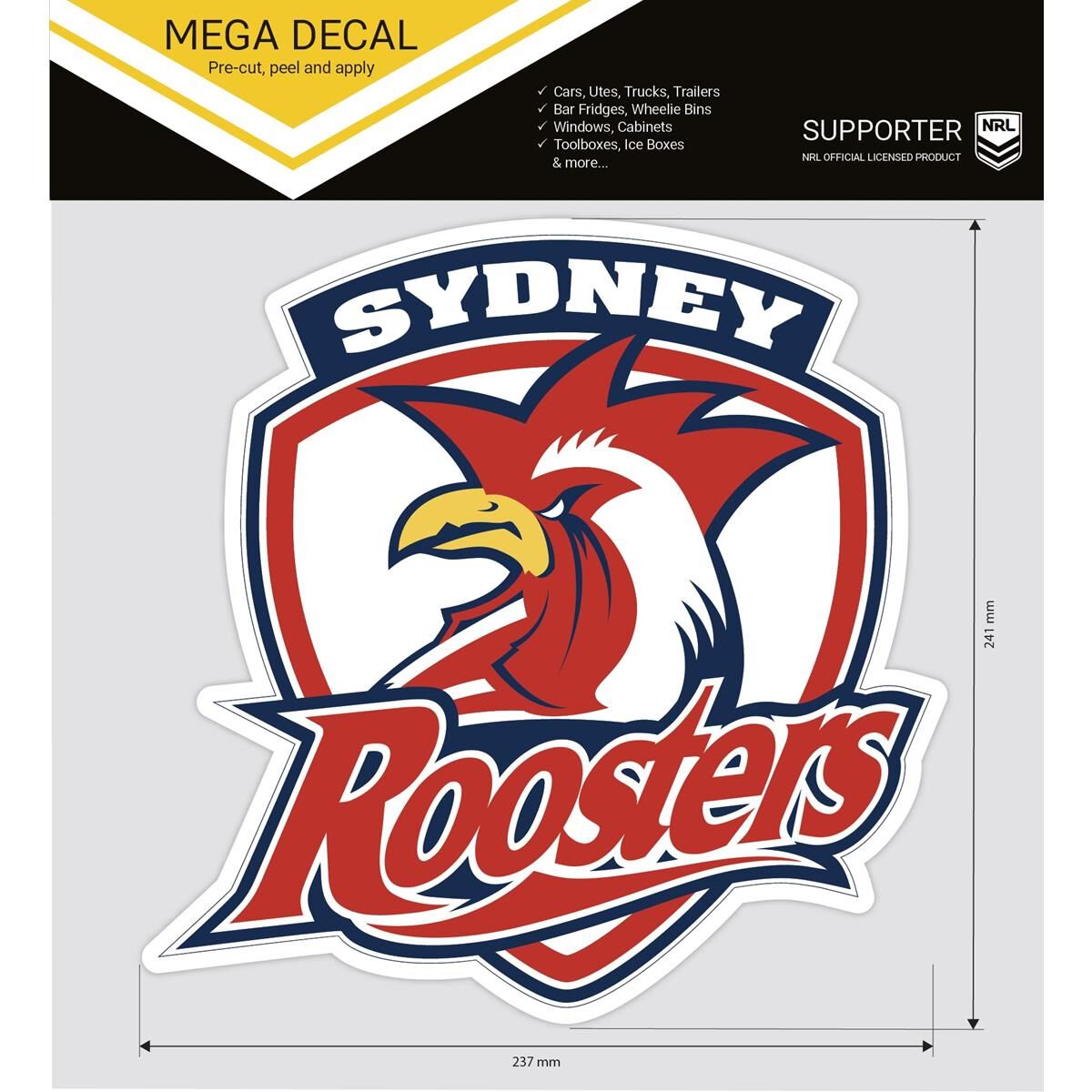ROOSTERS ITAG MEGA DECAL, , scaau_hi-res