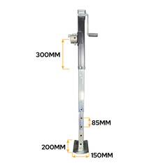 Sunrise Jack Stand Medium Duty 400mm Travel 7000Ibs Drop Pin & Attachment, , scaau_hi-res