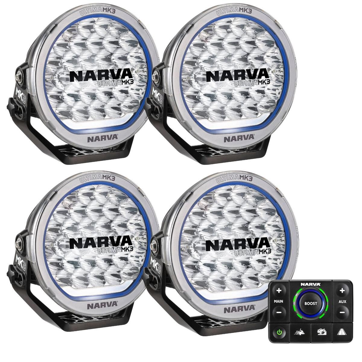 Narva Ultima MK3 215 LED Transport Driving Lights Kit &ndash; Hybrid Beam, , scaau_hi-res