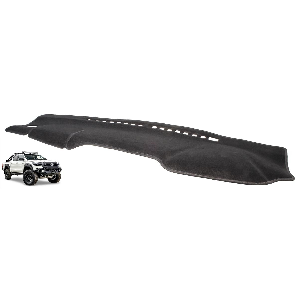 Sunland Charcoal Dashmat to suit Toyota Hilux GN12/UN12/UN13 - T10706, , scaau_hi-res