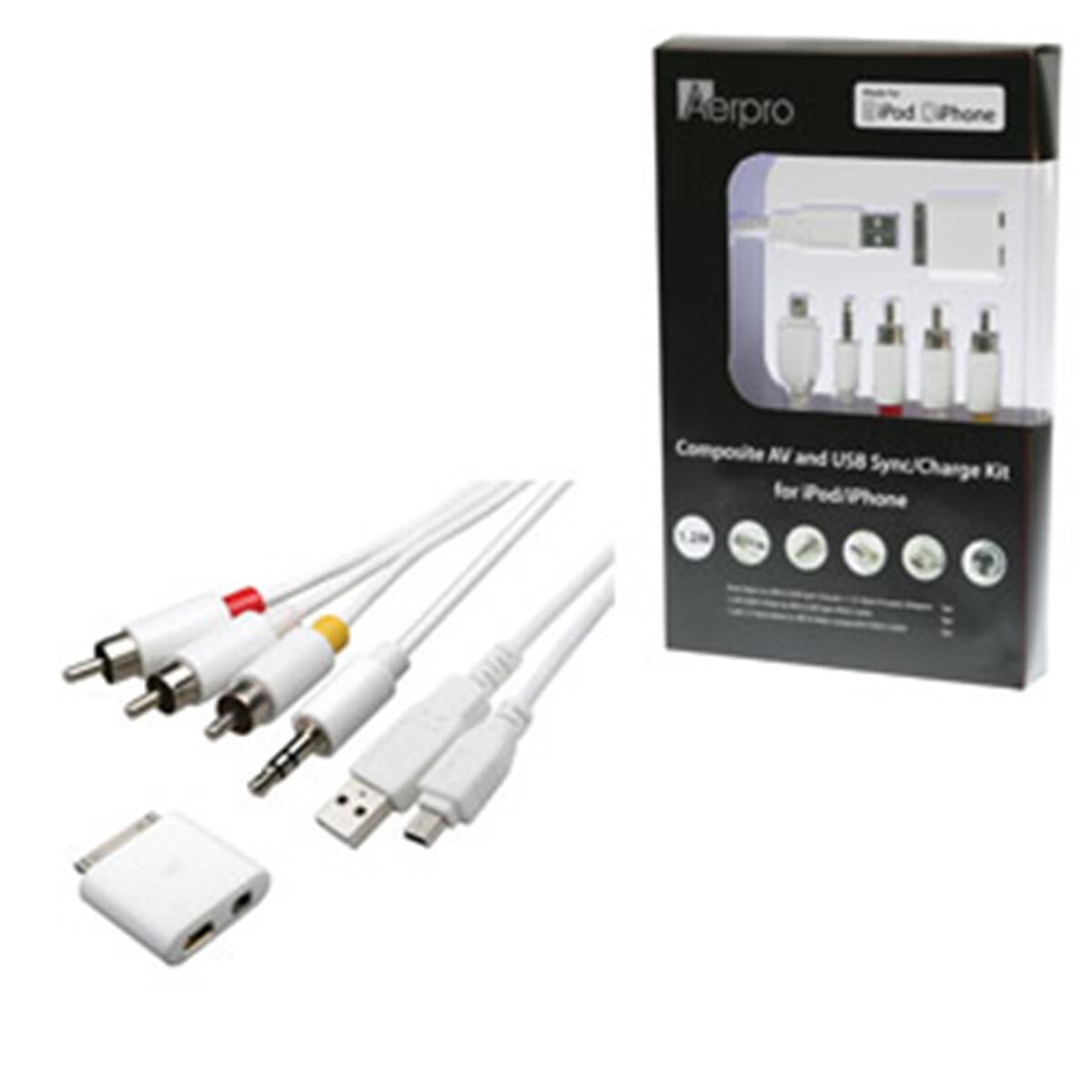 1.5M A/V CABLE SUITS IPAD/IPHONE/IPOD USB & MINI USB INPUT, , scaau_hi-res