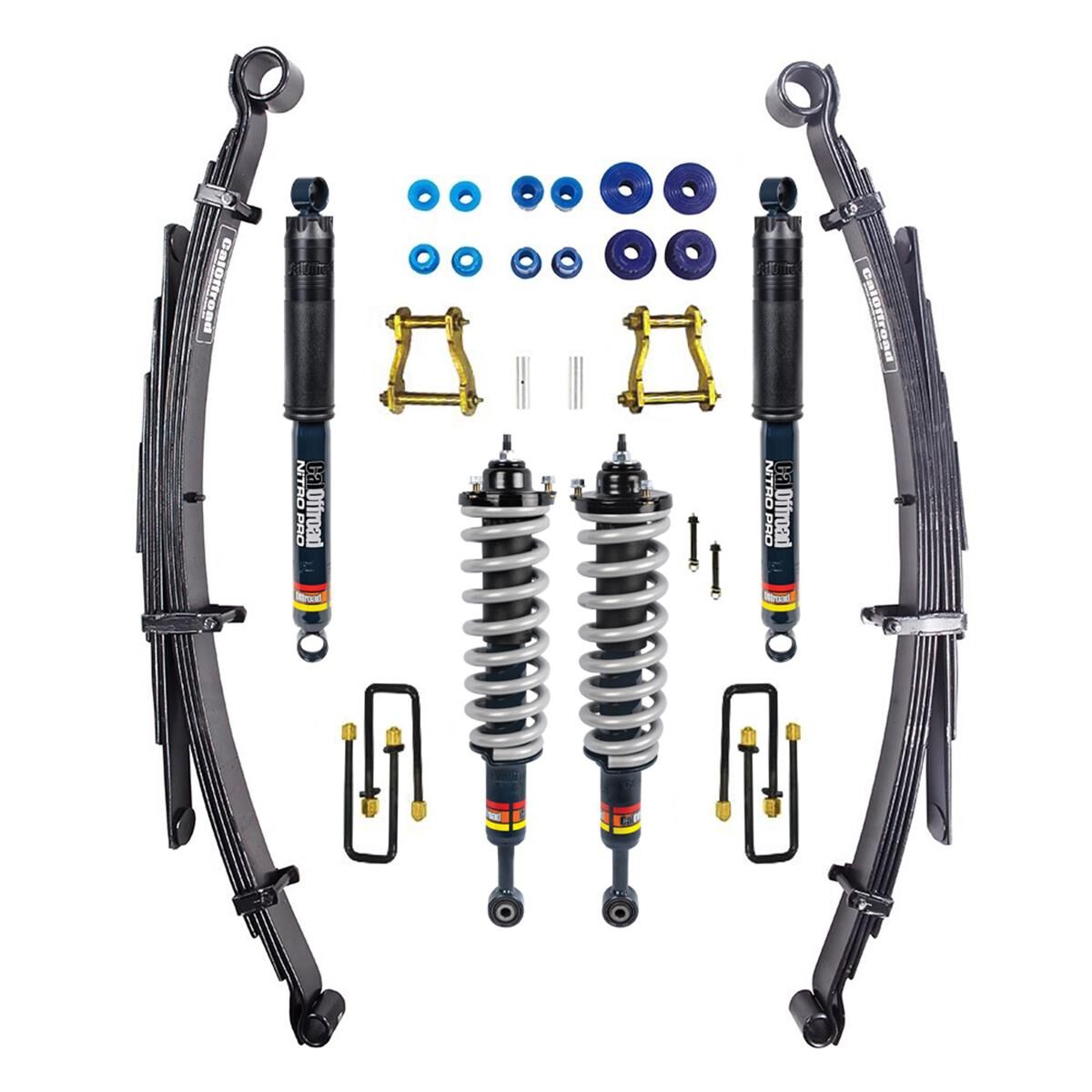 CAL NITRO PRO 2" LIFT HILUX N80 LIFT KIT LD-HD WITH ASSEMBLED COILOVERS, , scaau_hi-res