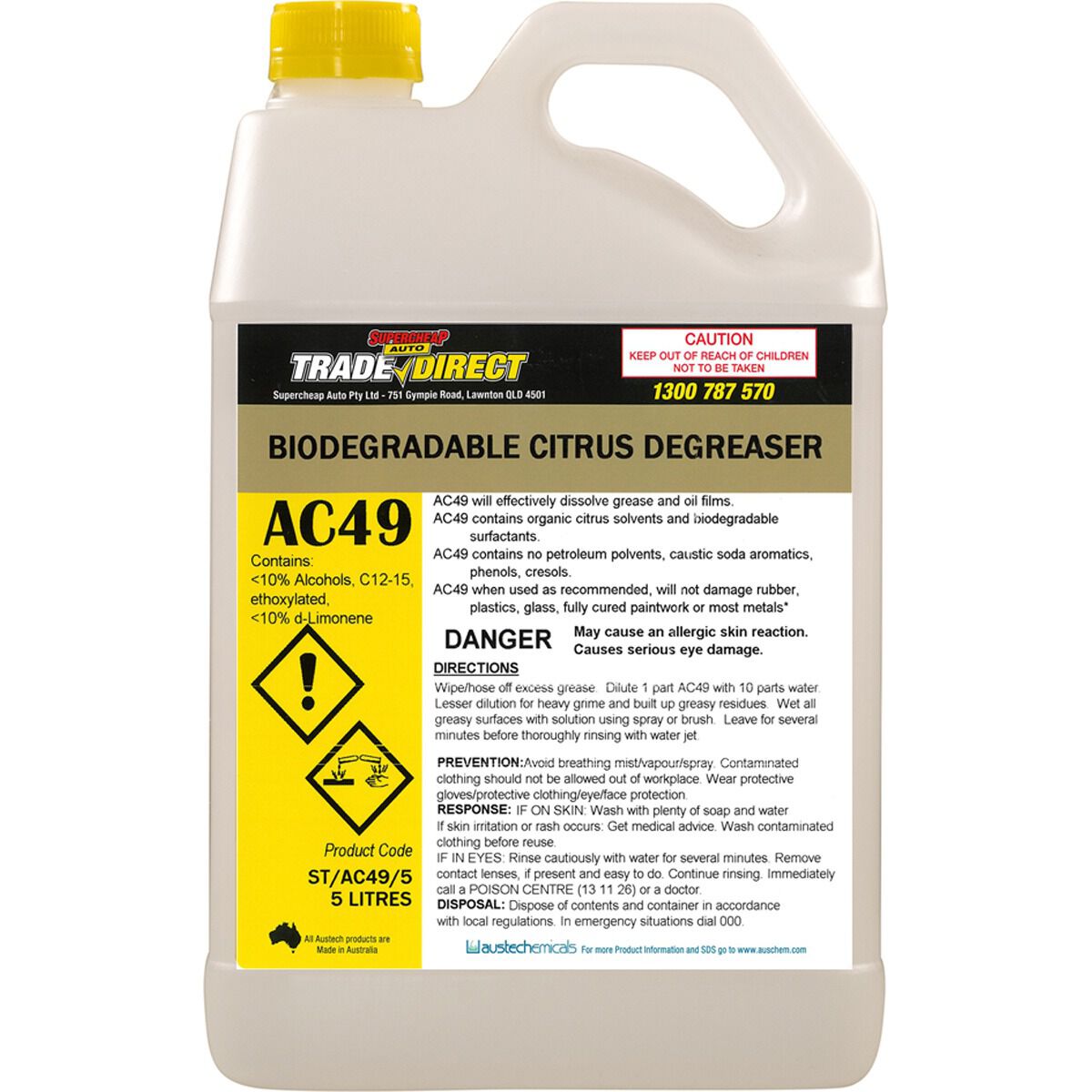 SUPERCHEAP AUTO TRADE CITRUS DEGREASER 5L, , scaau_hi-res