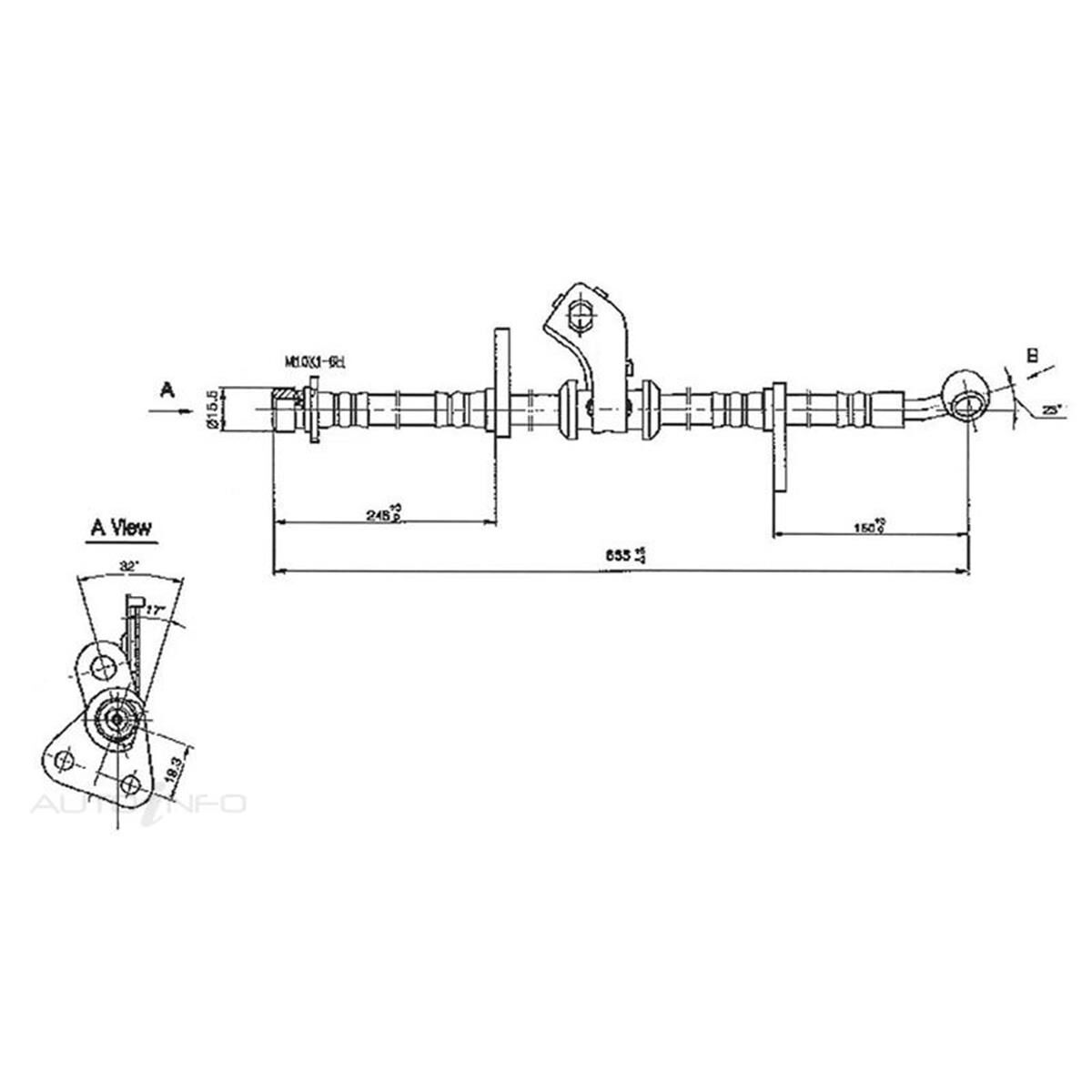 PTX BRAKE HOSE FR RH HONDA CIVIC, , scaau_hi-res
