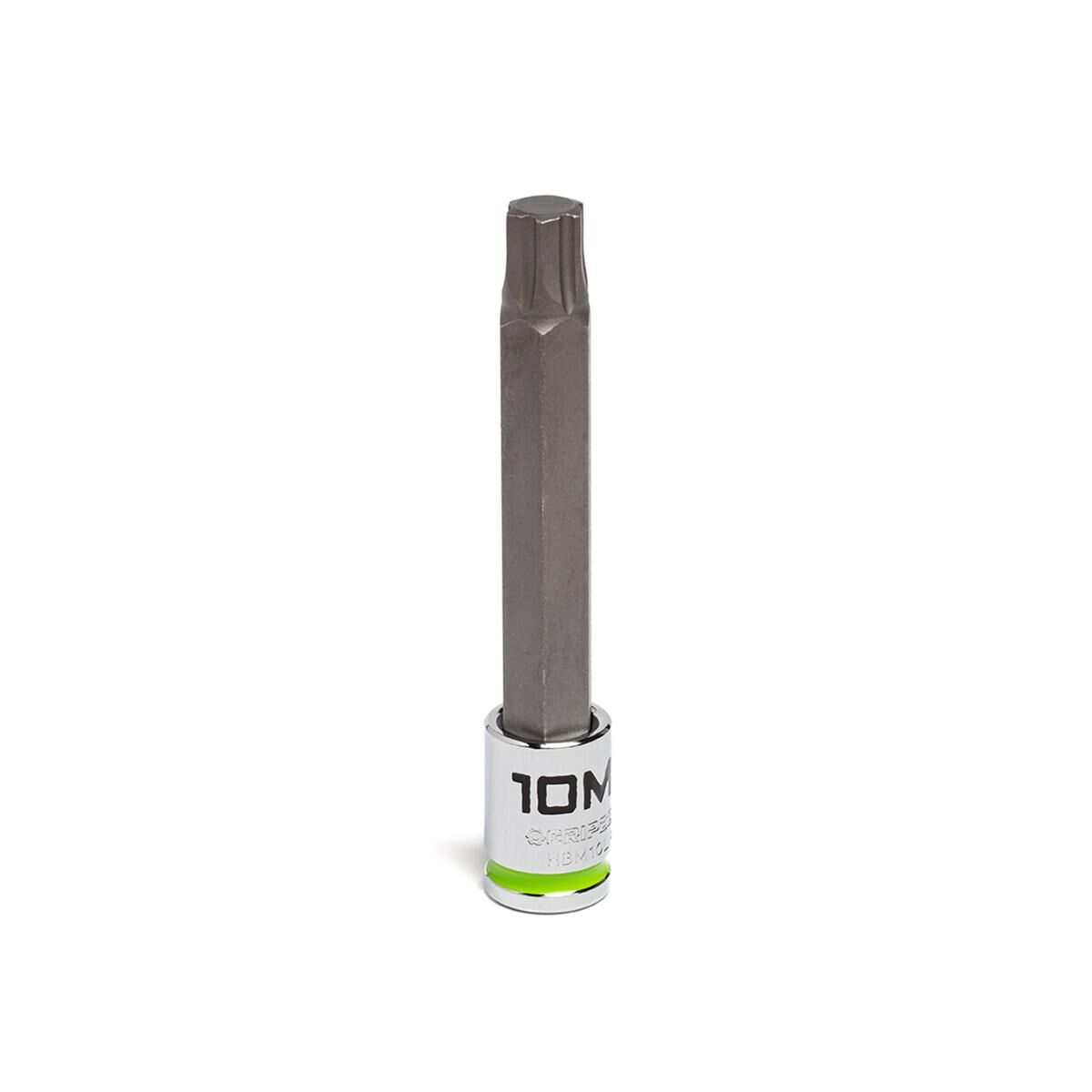 GRIPEDGE 3/8DR LONG HEX BIT SOCKET 10MM, , scaau_hi-res