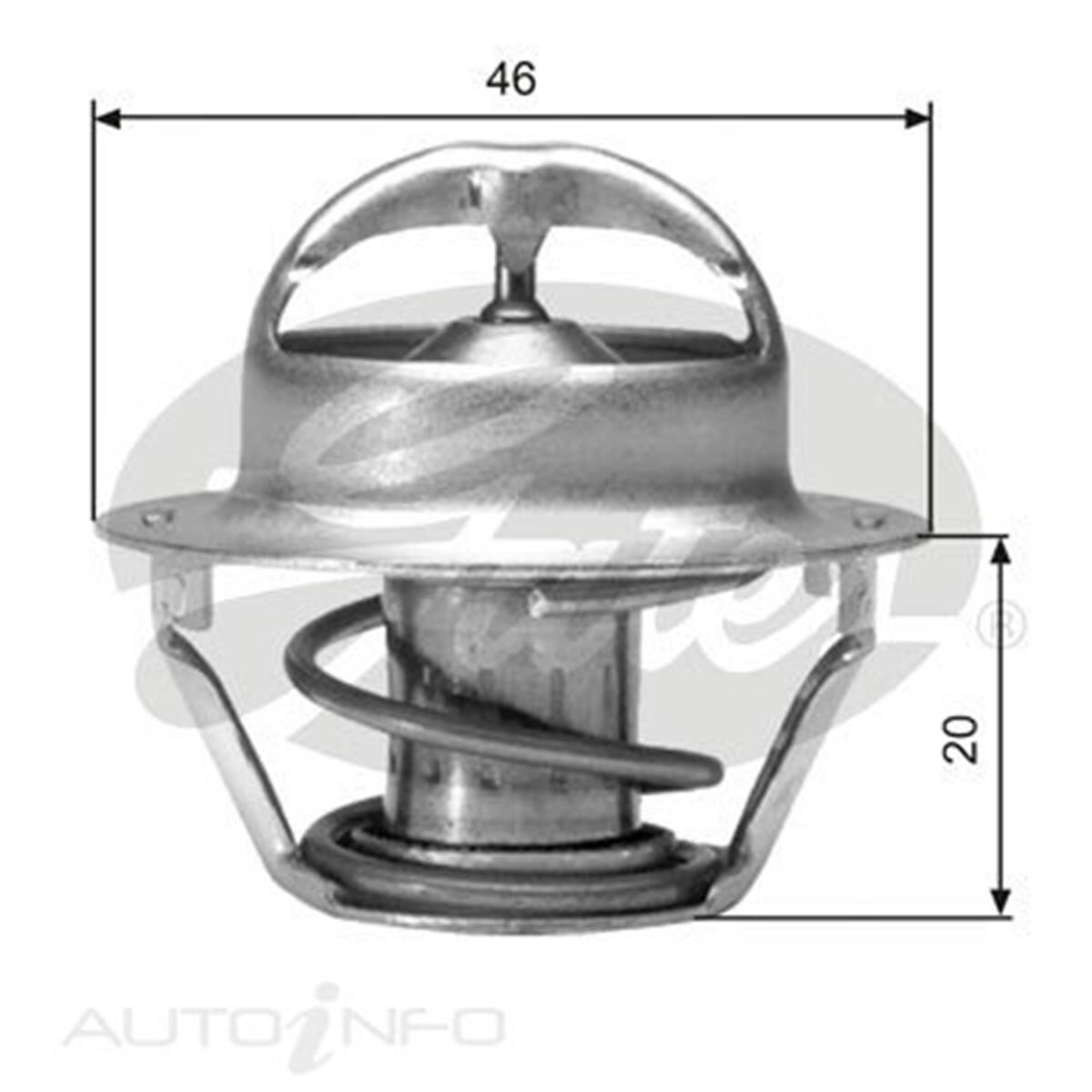 Thermostat Gates TH30282G1 - Pièce De Première Monte Avec Joints Et Bagues - Pour Moteur Essence/diesel - 9