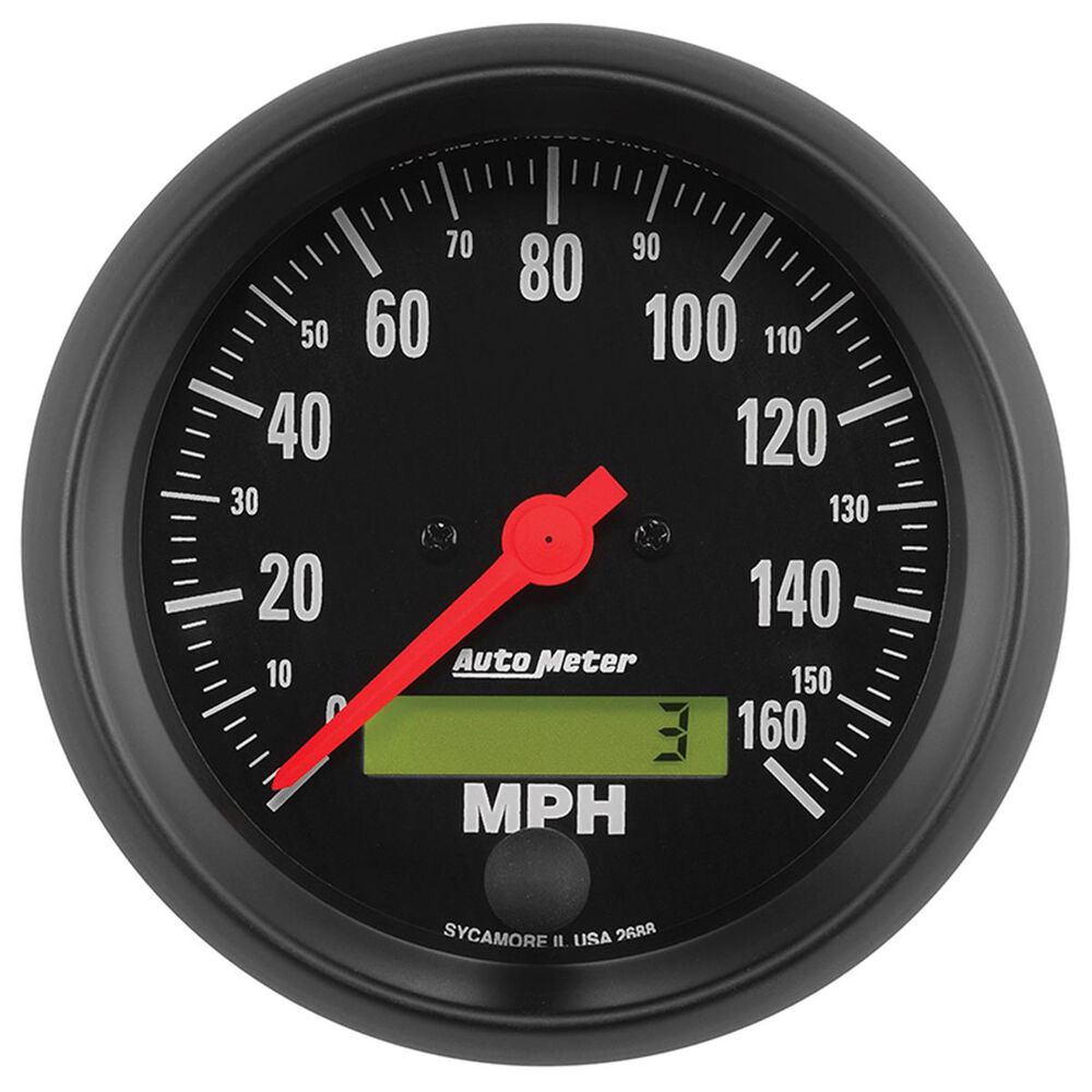 Autometer ZSeries Speedo 160 Mph Electronic Programmable 160mph, 3 3