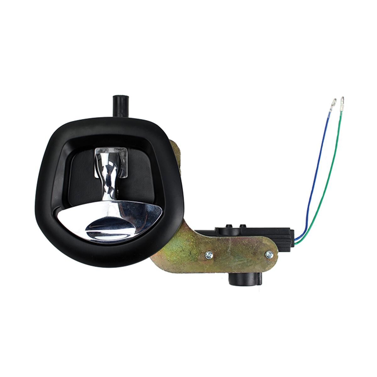 Sunrise T Lock Whale Tail Chrome Handle Black Housing Central Locking 12V, , scaau_hi-res