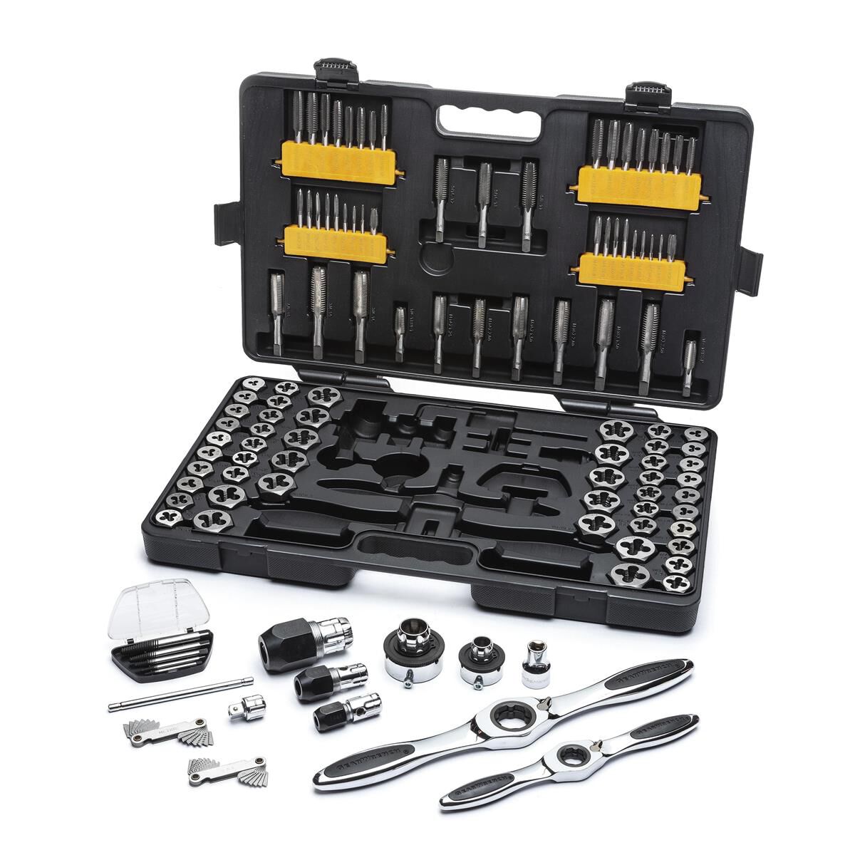 SET TAP & DIE COMB RAT LRG 114PC, , scaau_hi-res