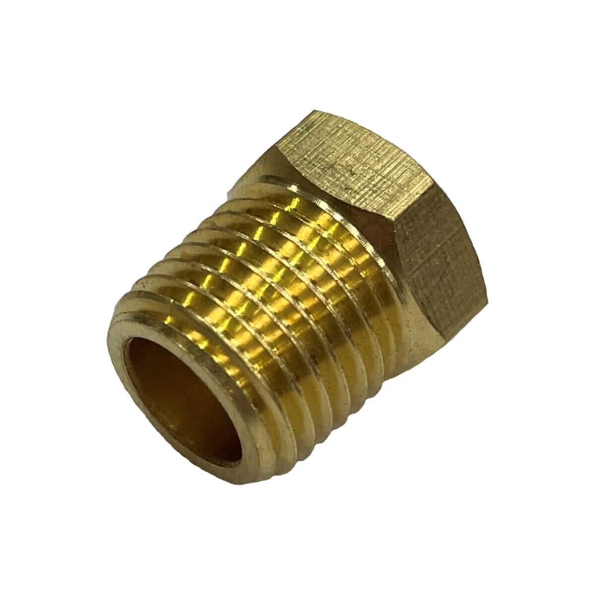 Brass Reducing Bush 1/4 Male x 1/8 Female Bsp, , scaau_hi-res