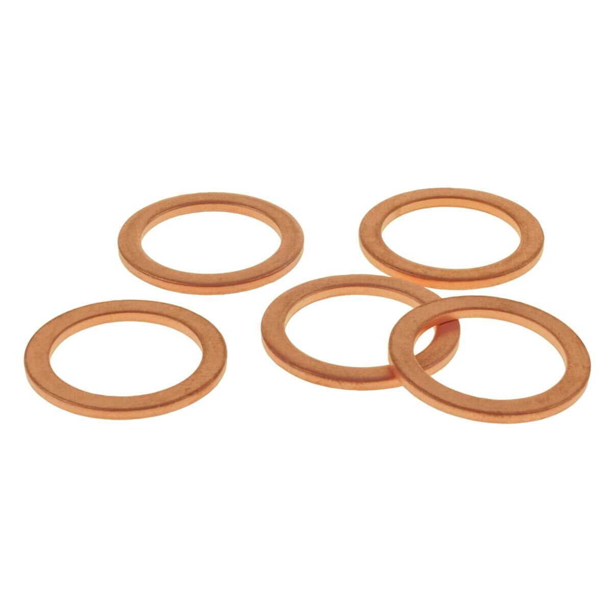 COPPER WASHERS ID14MM OD20MM T1.5MM 5PK, , scaau_hi-res