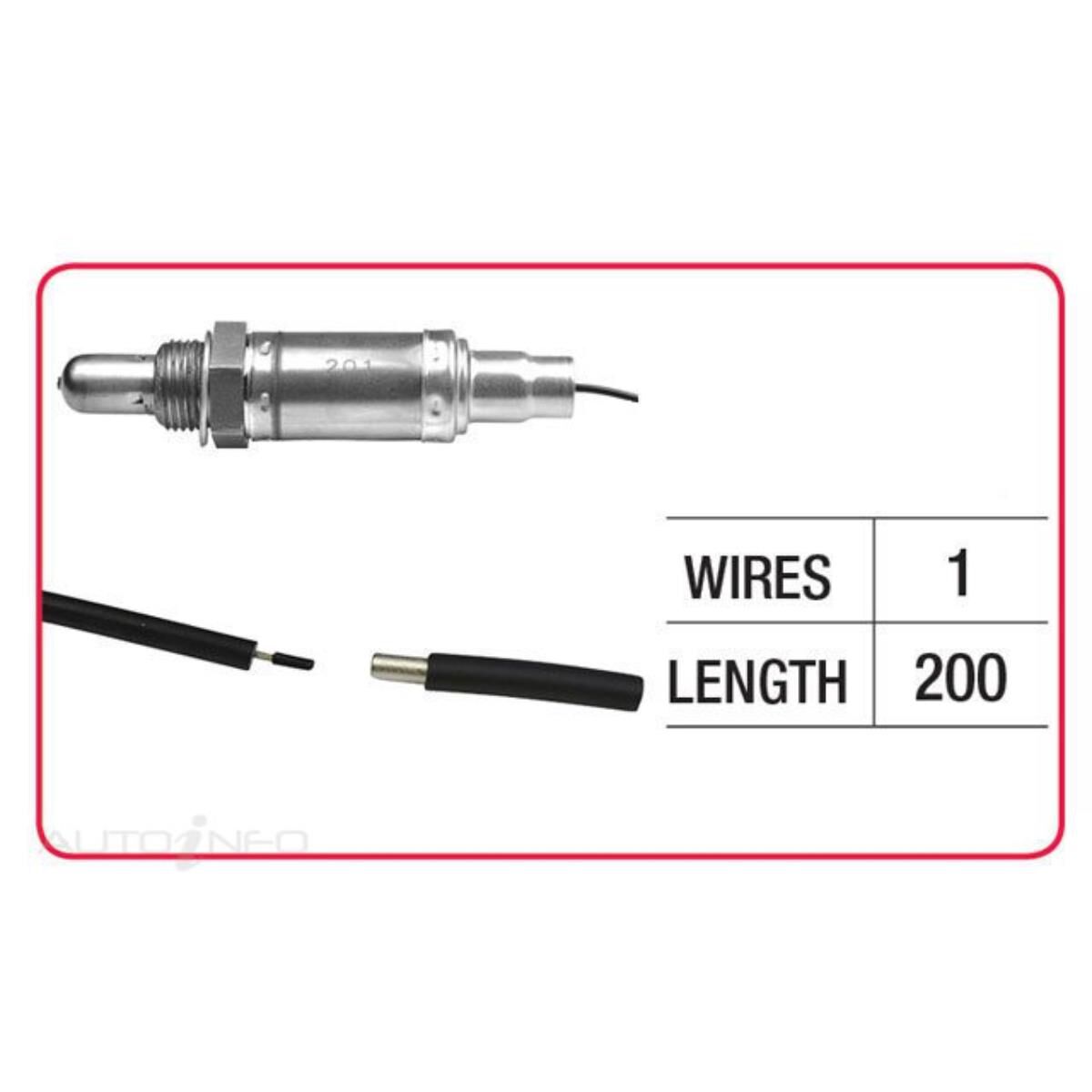 OX SENSOR-1 WIRE UNIVERSAL (NO FLANGE), , scaau_hi-res