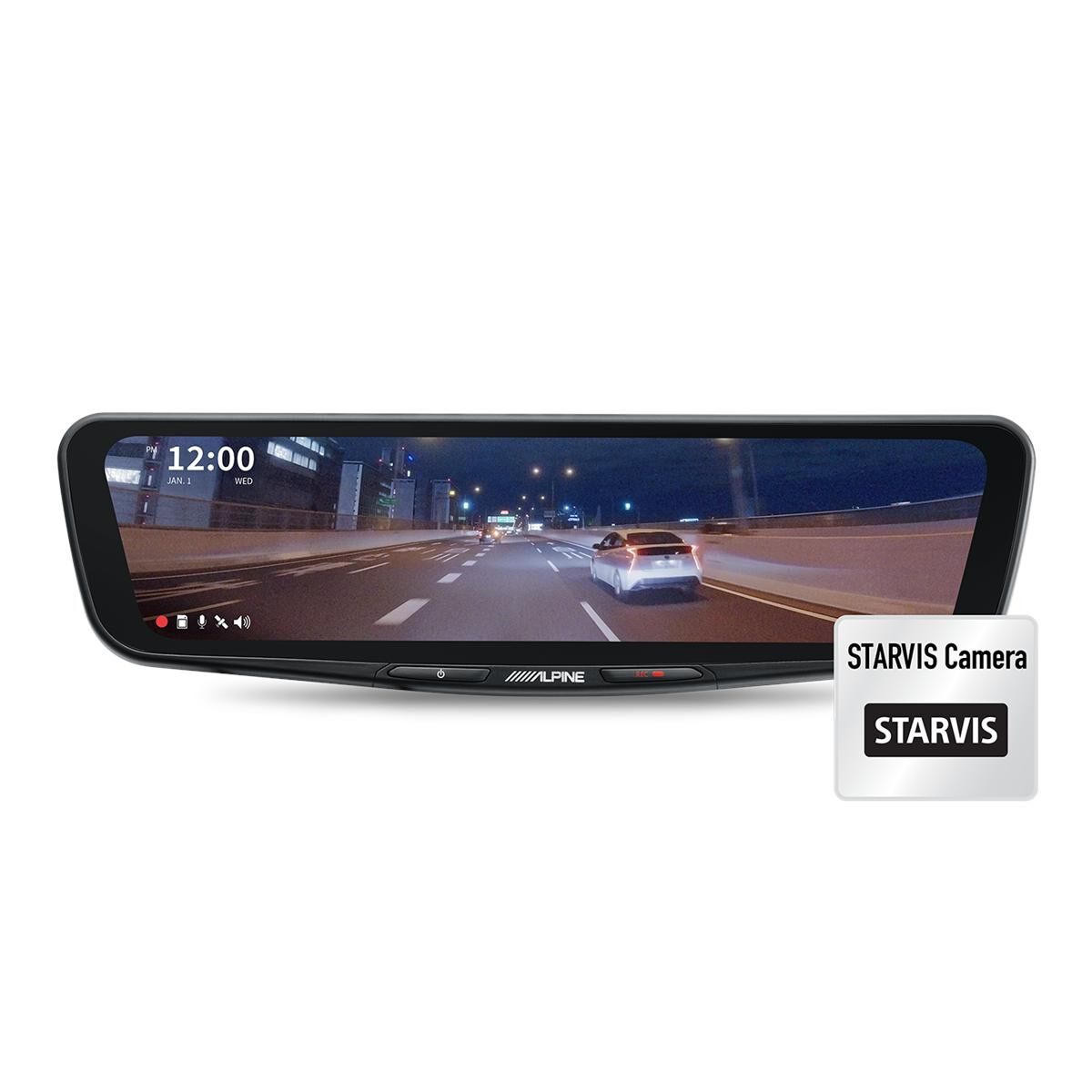 10" DIGITAL E-MIRROR WITH FRONT & REAR DVR CAMERA, , scaau_hi-res