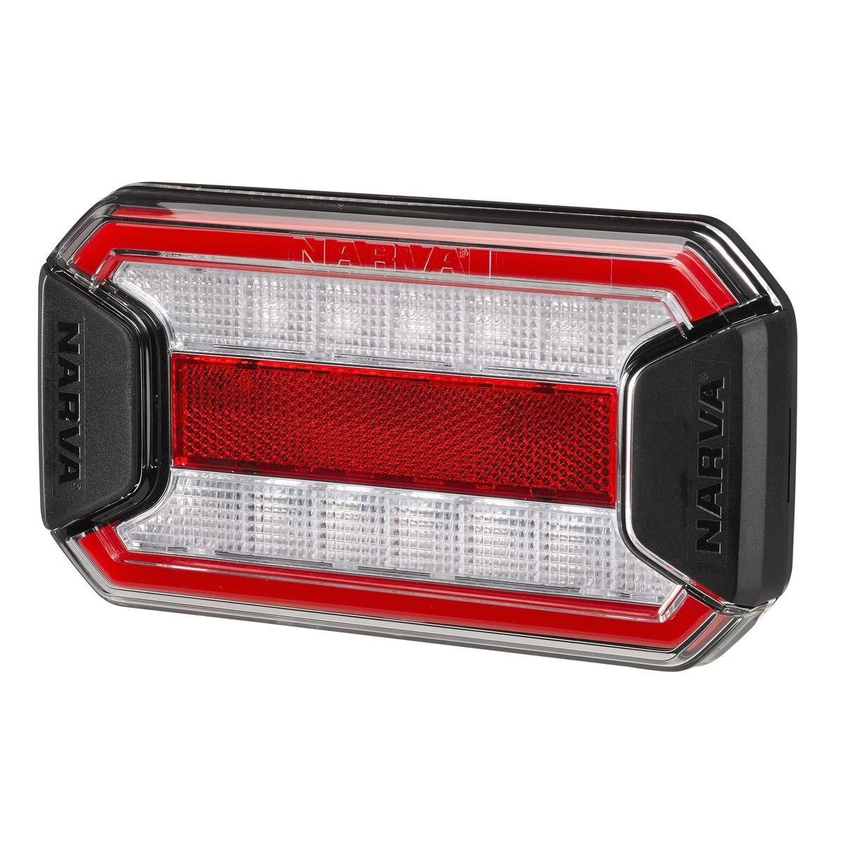 Narva 9-33 Volt LED Tail and Indicator Lamp with In-Built Reflector, Clear Lens and 0.5m of Hard-Wired Cable, , scaau_hi-res