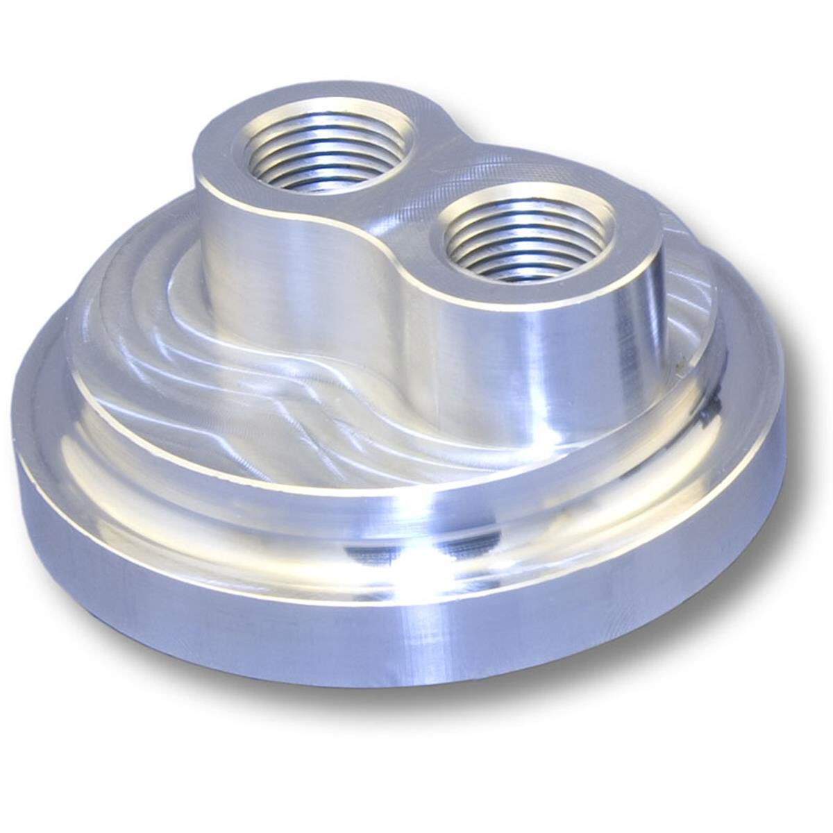 CVR BILLET FILTER MOUNT CHEV 1968+ SBC & BBC 1/2"NPT IN/OUT, , scaau_hi-res