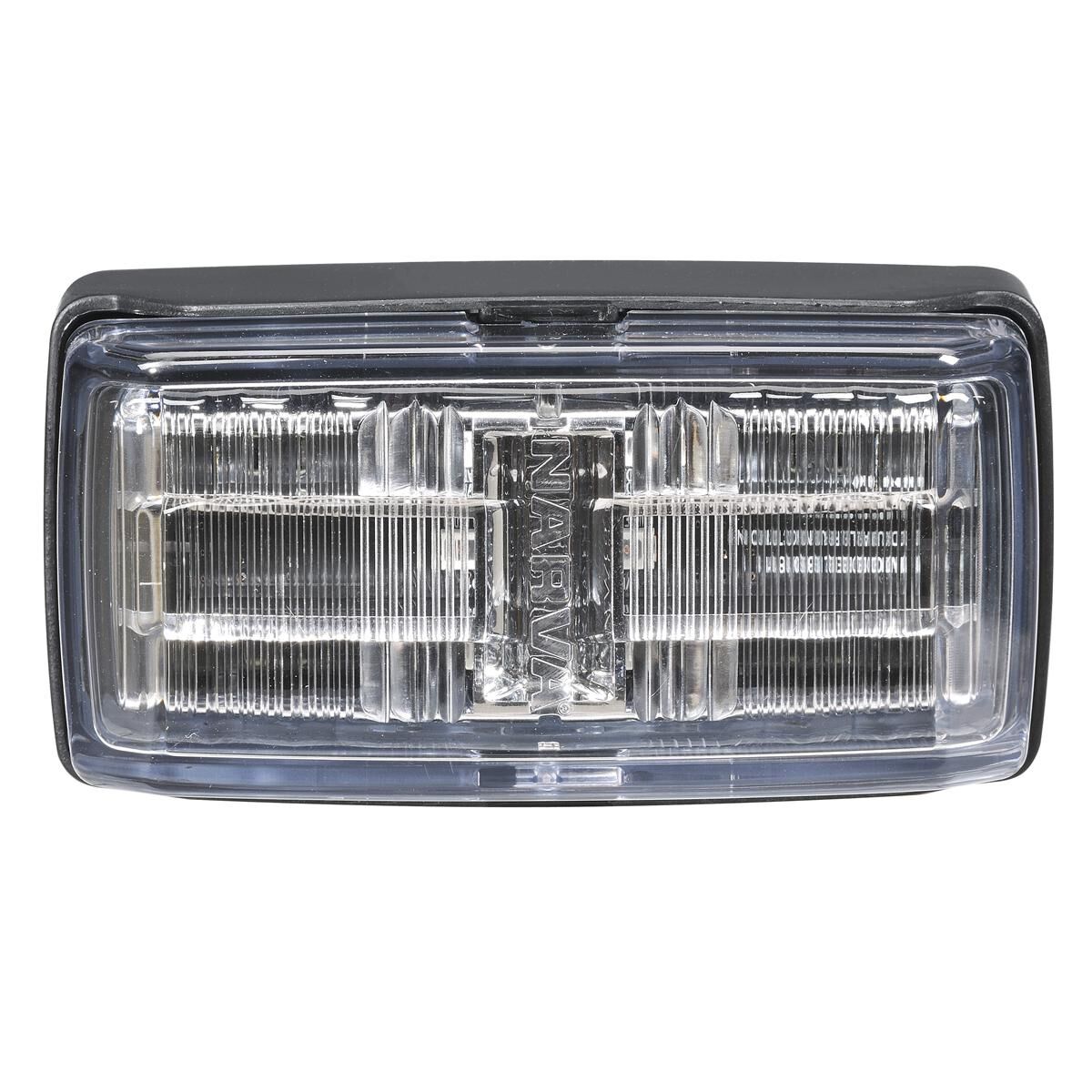 NARVA 9-33V LED SIDE MARKER OR SIDE DIRECTIONAL INDICATOR (RED/AMBER/AMBER) WITH BLACK BASE, CLEAR LENS & 0.5M CABLE, , scaau_hi-res