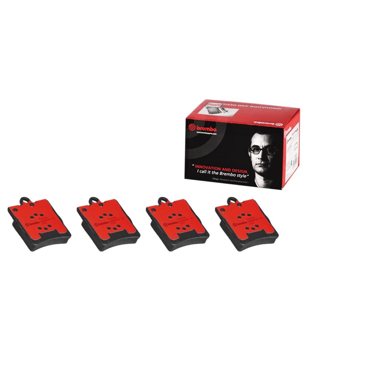 BREMBO DISC PAD SET NAO CERAMIC, , scaau_hi-res