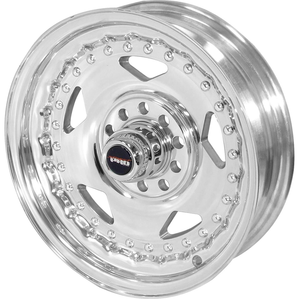 STREET PRO CONVO PRO WHEEL POLISHED 15X4' FOR HOLDEN FOR CHEVROLET FOR FORD DUAL BOLT CIRCLE 1.75' BACK SPACE, , scaau_hi-res