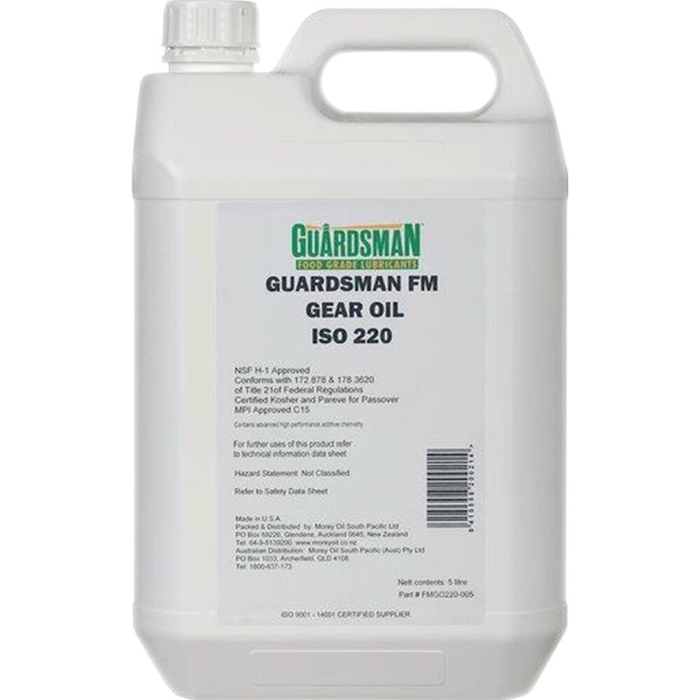 Morey Oil Guardsman Food Machinery Gear Oil ISO220, 5L, FMGO220005