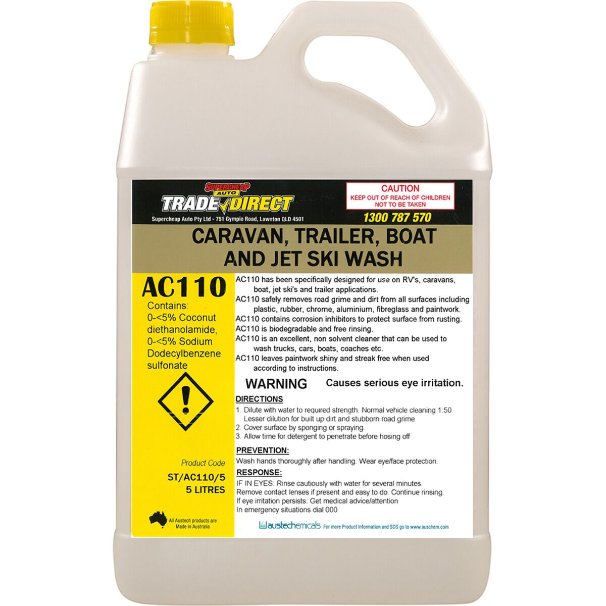 SUPERCHEAP AUTO TRADE CARAVAN TRAILER & BOAT WASH 5L, , scaau_hi-res