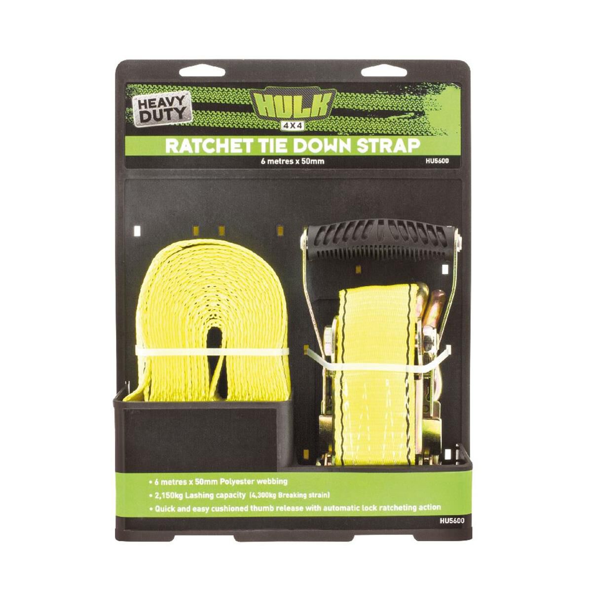PKT 1 HD RATCHET TIEDOWN 6m 50mm 2150kg LASHING CAPACITY, , scaau_hi-res