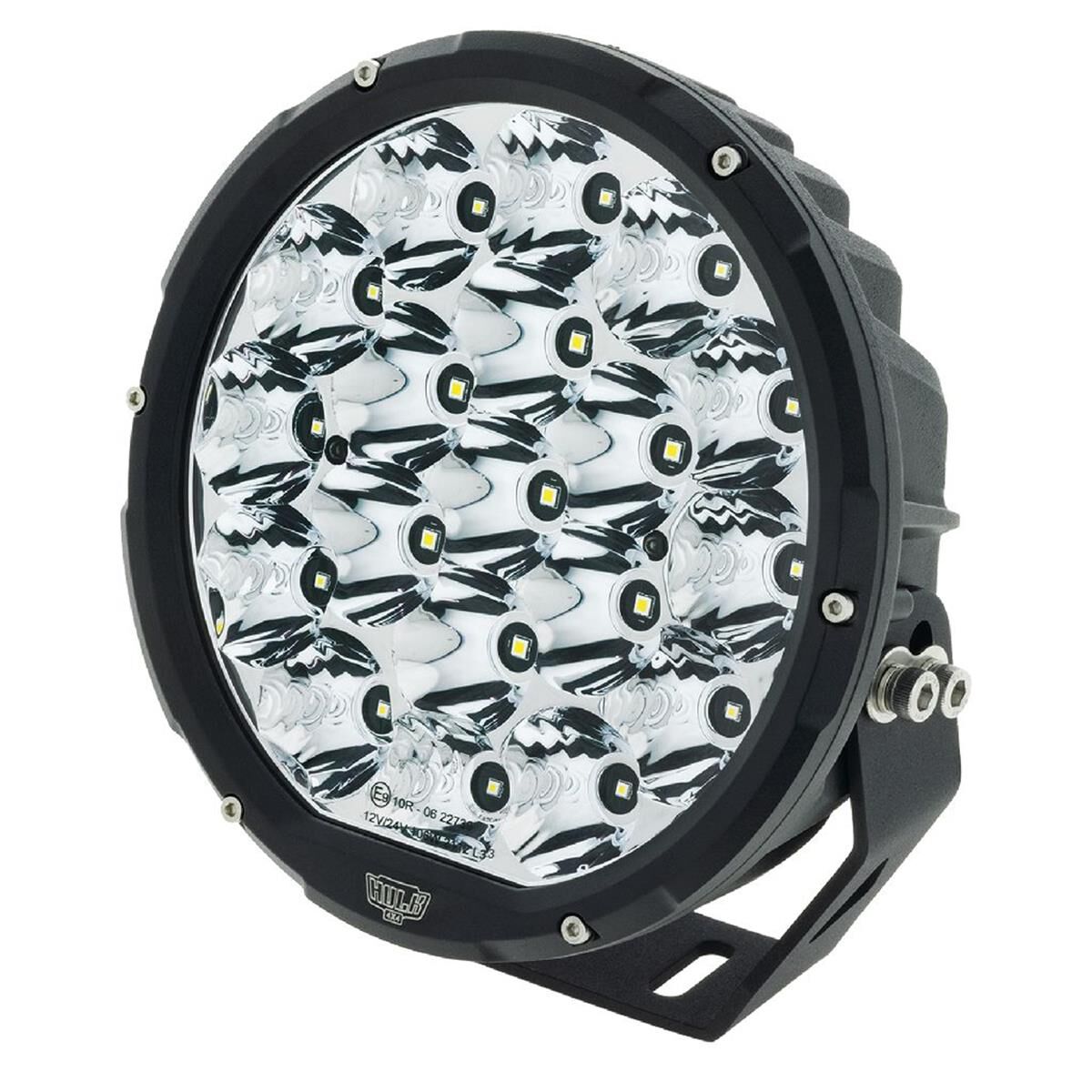 7" RND LED DRIVING LAMP DRIVNG BEAM 9-36V 106W 19 LED's BLACK 11,000Lms, , scaau_hi-res