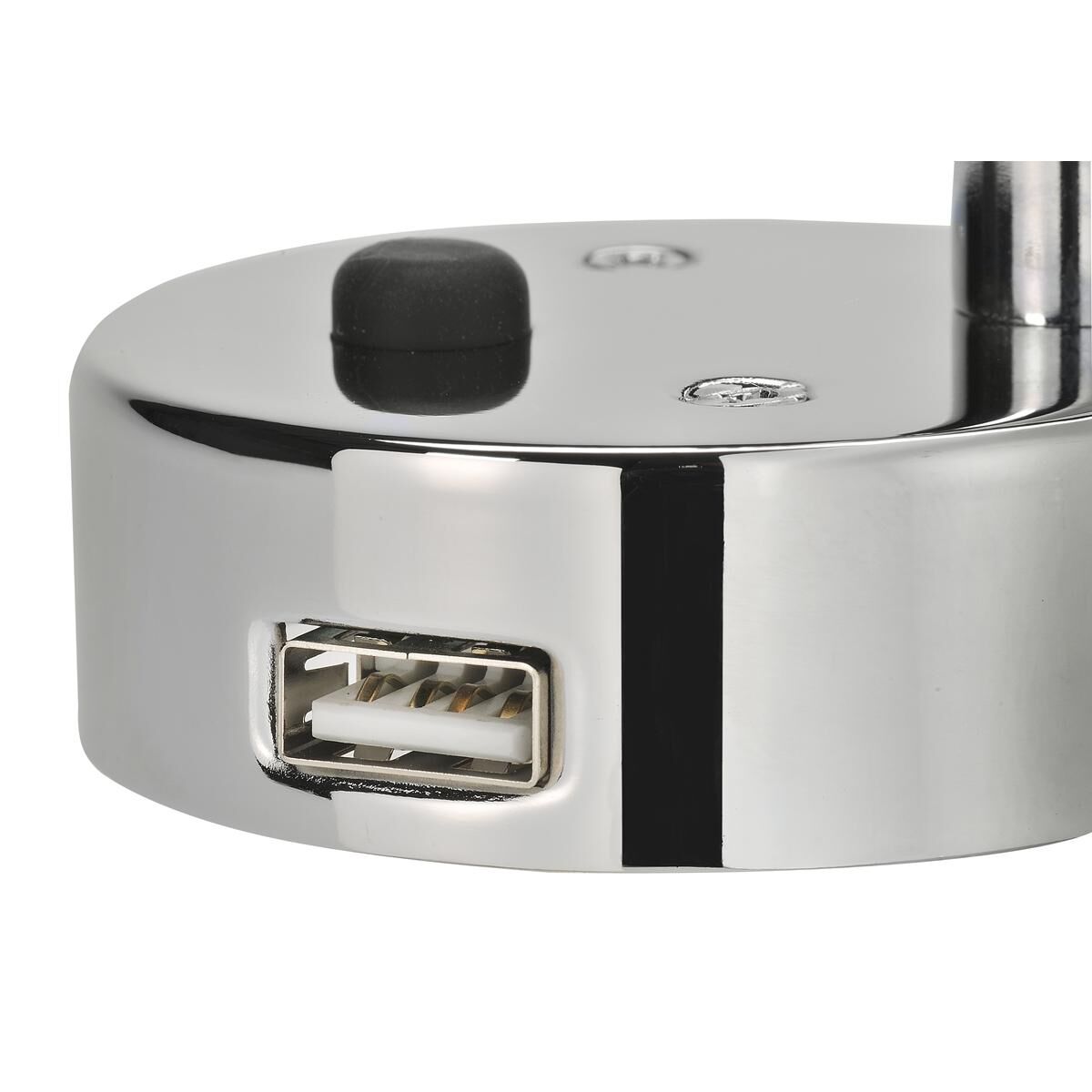 NARVA 12V SILVER INTERIOR LAMP WITH TOUCH SWITCH & 2A USB SOCKET, , scaau_hi-res