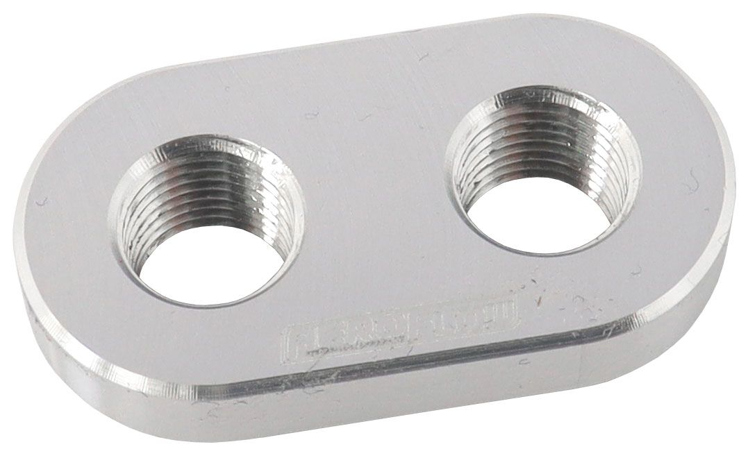 WELD IN ALLOY PLATE 1/8" NPT X 2 PORTS VACUUM INTERCOOLER, , scaau_hi-res