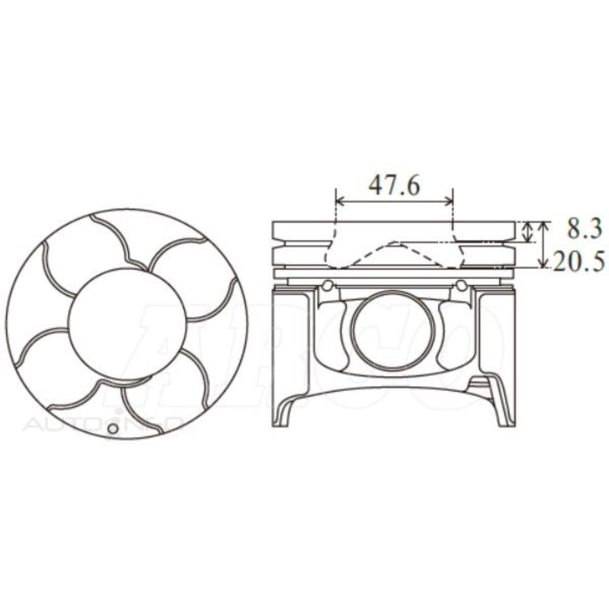 MITSU 4M41T 'PISTON SET', , scaau_hi-res