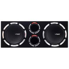 VIBE SLICK TWIN VENTED COMPACT ENCLOSURE DUAL 12" SUBWOOFERS, , scaau_hi-res