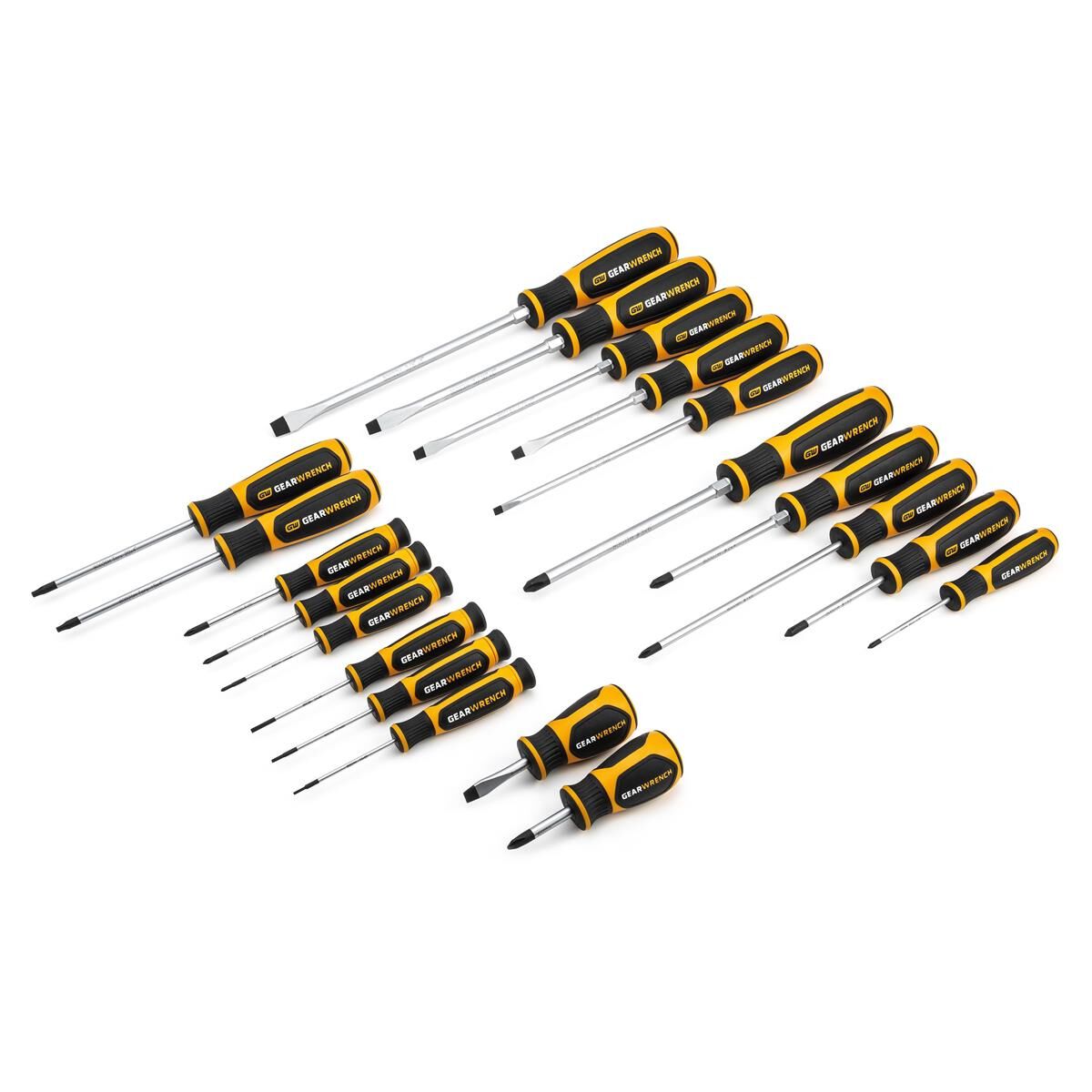 20 PIECE PHILLIPS&reg;/SLOTTED/TORX&reg; DUAL MATERIAL SCREWDRIVER SET, , scaau_hi-res