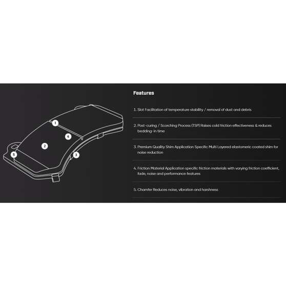 DBA SP PERFORMANCE BRAKE PADS HSV (AP 4 piston Front or Rear), , scaau_hi-res