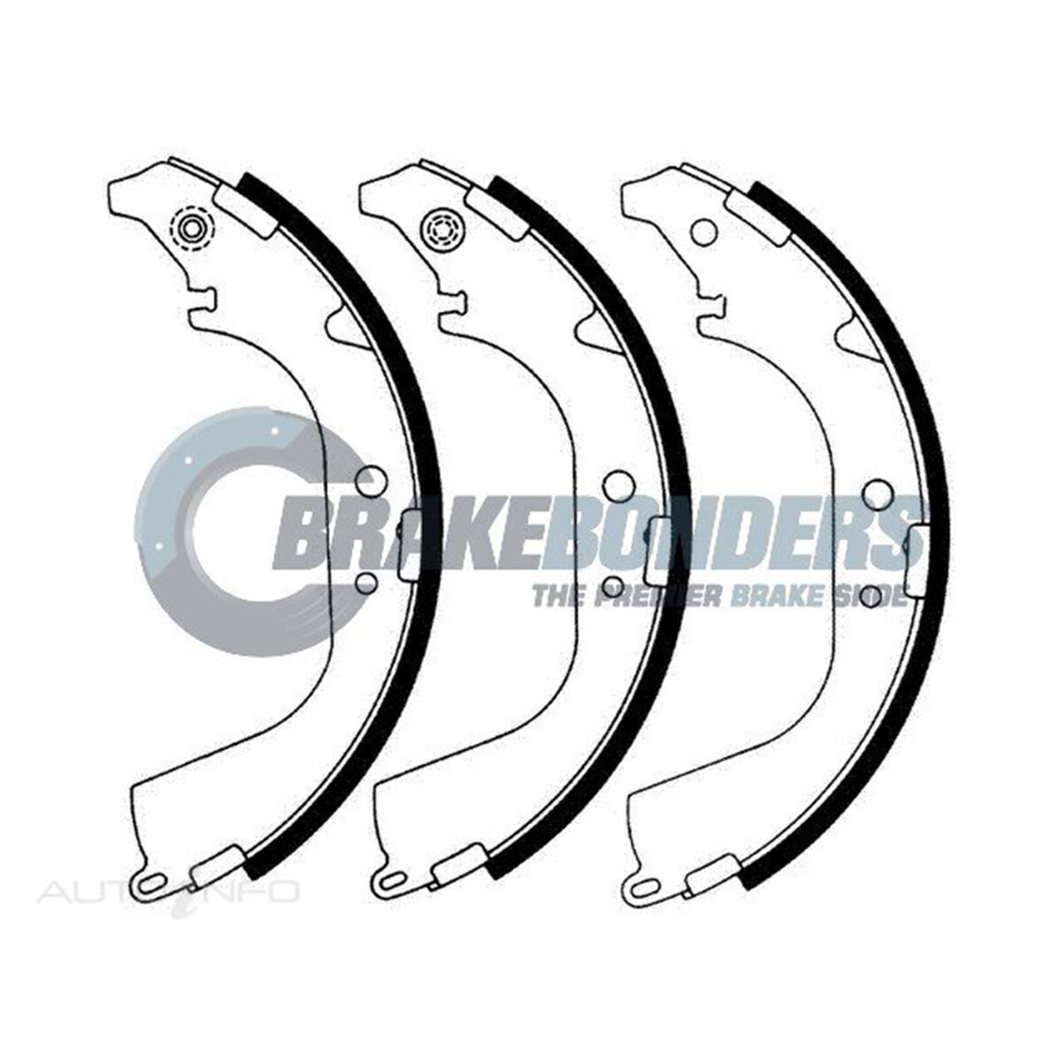 Brake Shoes - Toyota 295mm, , scaau_hi-res