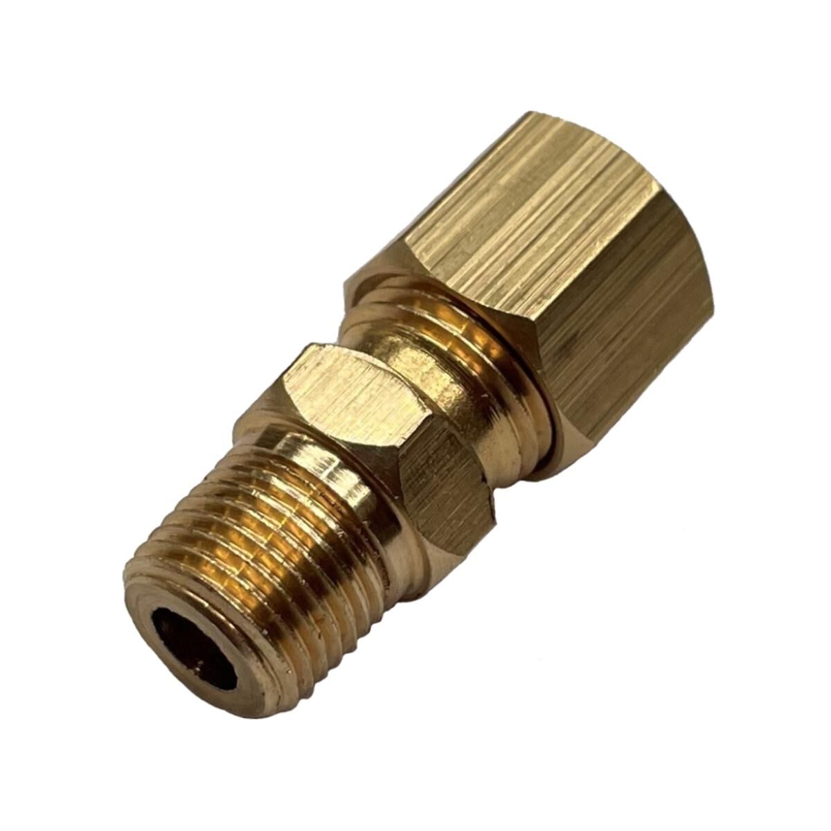 Brass Single Union 1/4 Tube x 1/8 Bsp, , scaau_hi-res