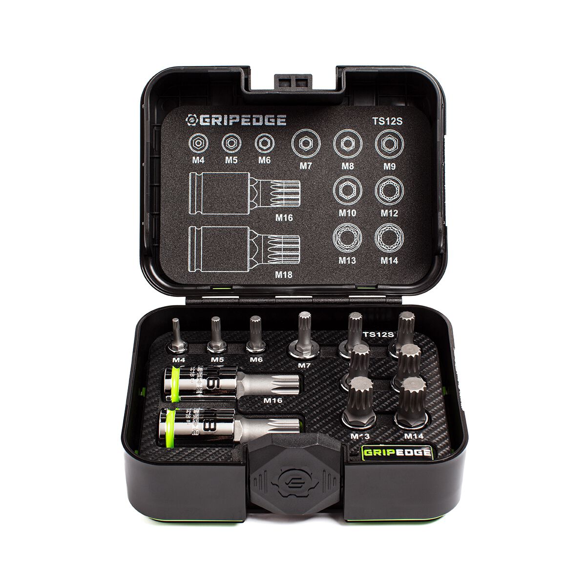 GRIPEDGE TRIPLE SQUARE DRIVER SET 12PC, , scaau_hi-res