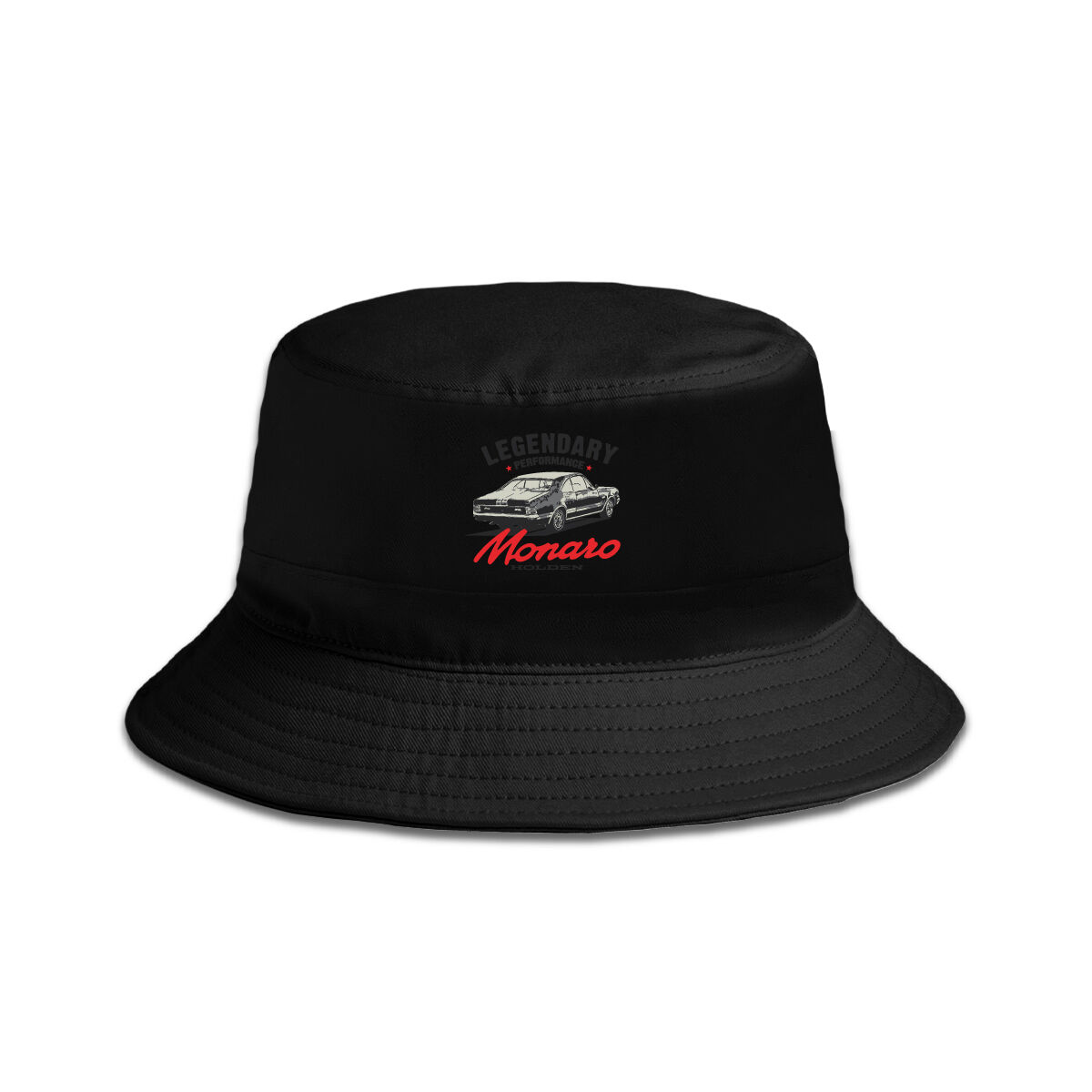 ADULT BUCKET HAT-BLACK [LEGENDARY PERFORMANCE MONARO], , scaau_hi-res