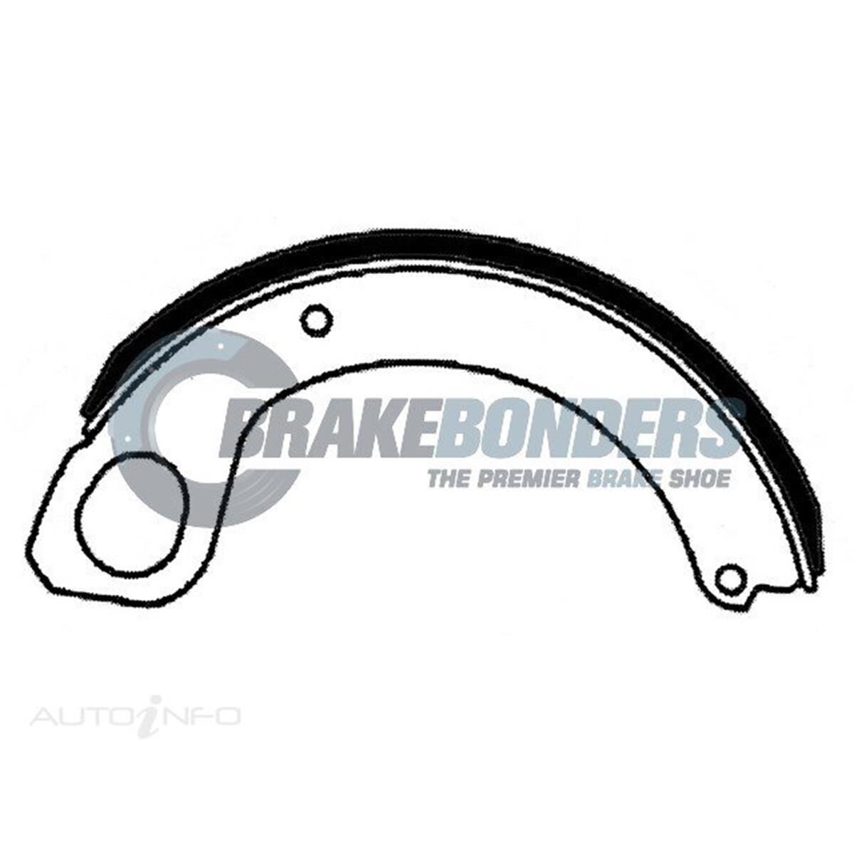Brake Shoes - Mitsubishi [2pcs] Parking Brake 203.2mm, , scaau_hi-res