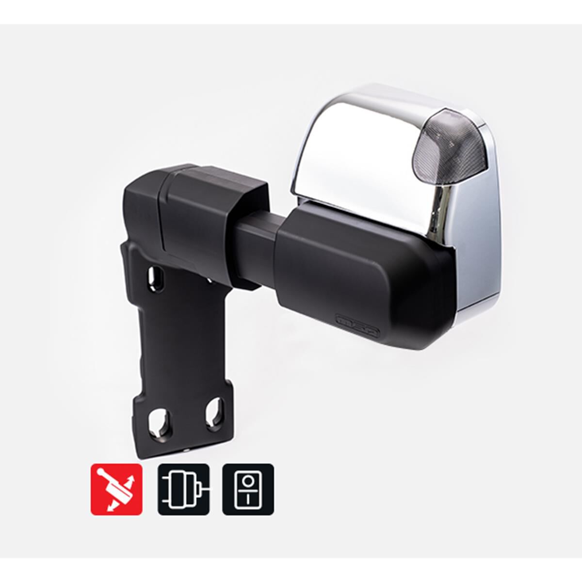 LC70-79 LANDCRUISER SWITCH KIT INCLUDED - 1984-CURRENT. CHROME, ELECTRIC KIT, BIG BASE, INDICATORS, POWERFOLD, , scaau_hi-res