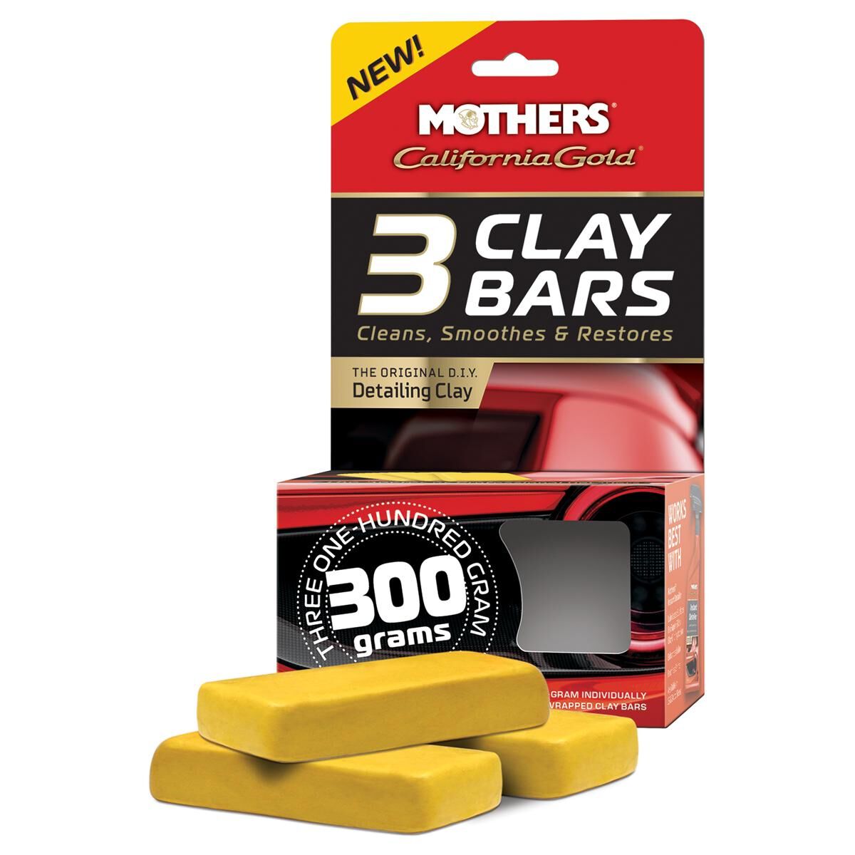 MOTHERS CALIFORNIA GOLD 3 CLAY BARS, , scaau_hi-res