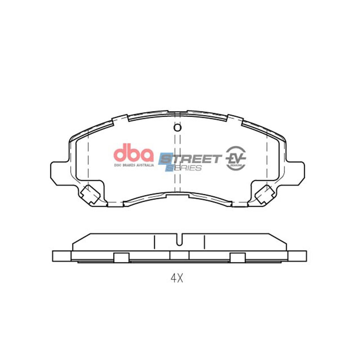 DBA SSEV STREET SERIES BRAKE PADS [ MITSUBISHI OUTLANDER ZJ & ZK PHEV HYBRID 2014 - 2019 F ], , scaau_hi-res