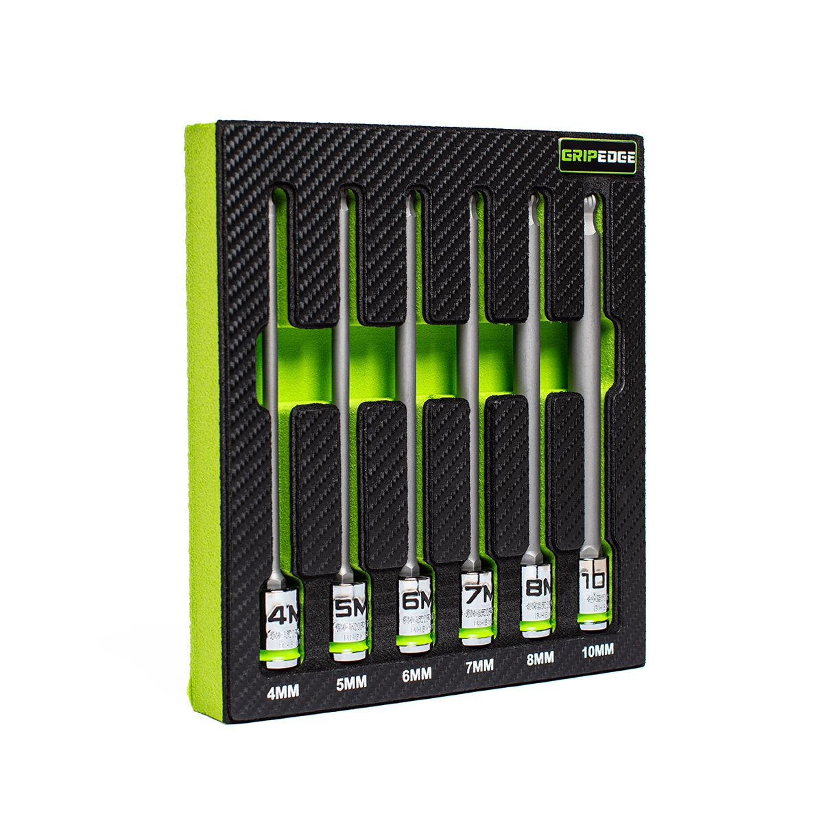 GRIPEDGE 3/8DR LONG MET B HEX DR SET 6PC, , scaau_hi-res