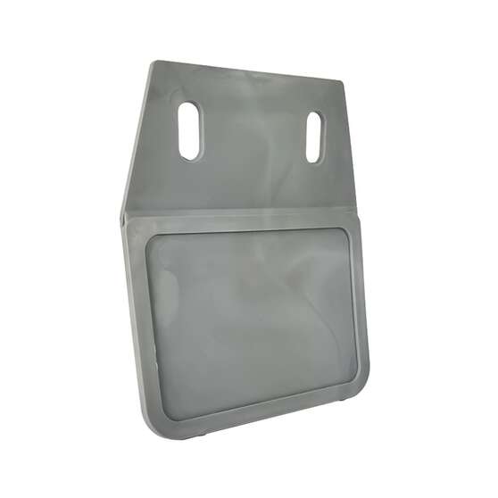 Sunrise Plain PVC Grey Mud Flap Small - 160mm x 120mm, , scaau_hi-res