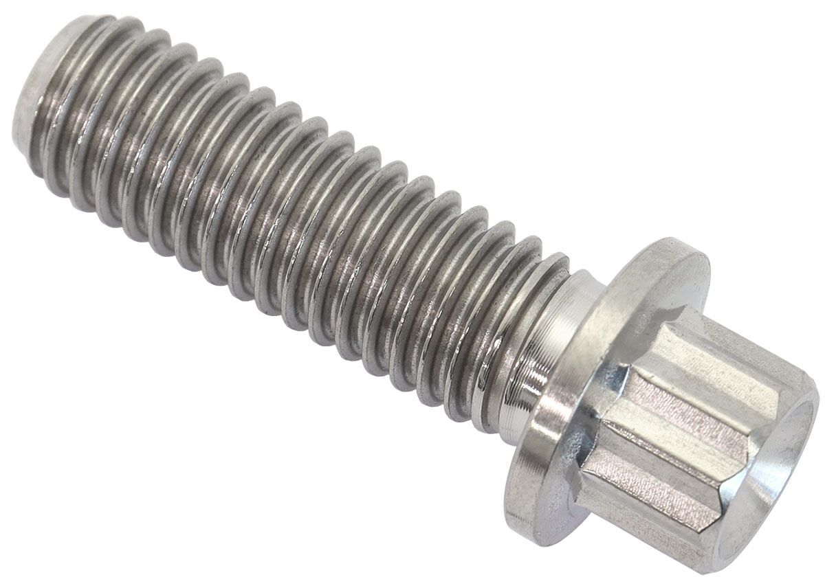M8X1.25 TITANIUM BOLT 25MM UHL12 POINT SINGLE M8 X 1.25MM, , scaau_hi-res