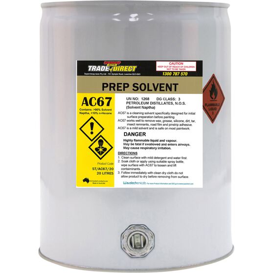 Prep Solvent - 20L Metal Can, , scaau_hi-res